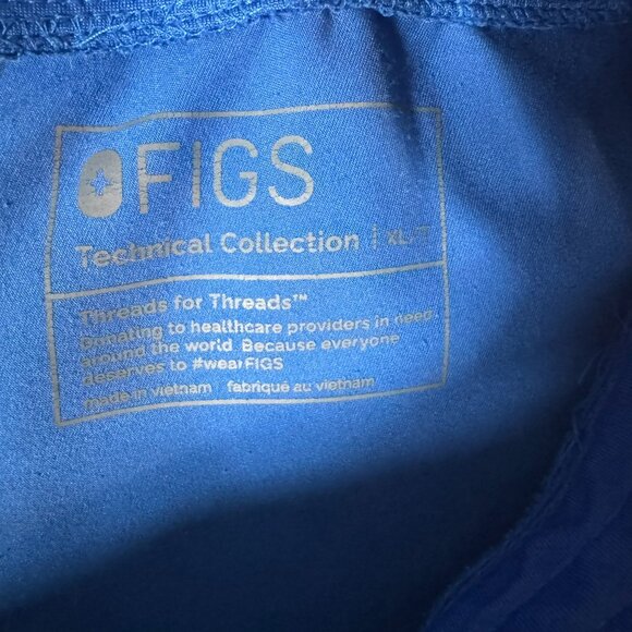FIGS Technical Collection Zamora Jogger Scrub Pants XL/T XL Tall Royal Blue 1812 - Picture 3 of 6
